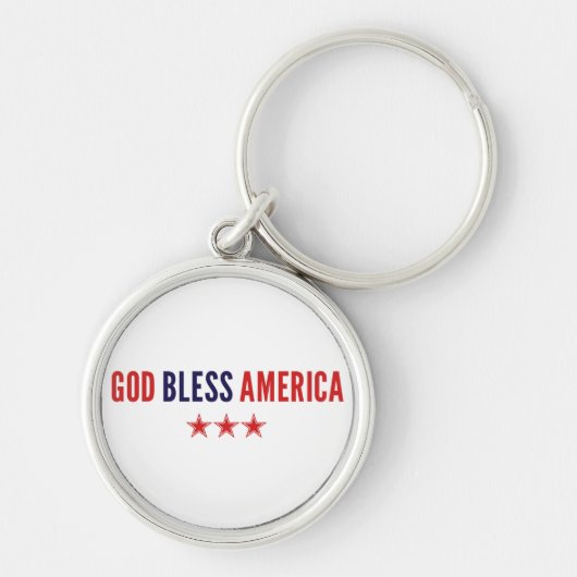 Gott segne Amerika Schlüsselanhänger (Vorne)