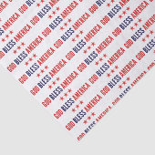 Gott segne Amerika Seidenpapier (Ausschnitt)