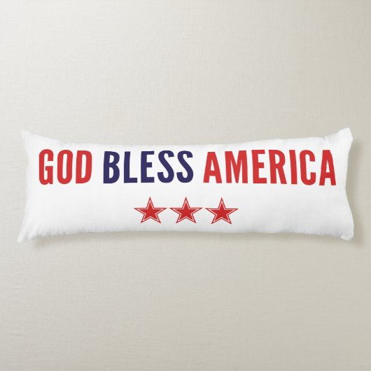 Gott segne Amerika Seitenschläferkissen (Vorderseite)