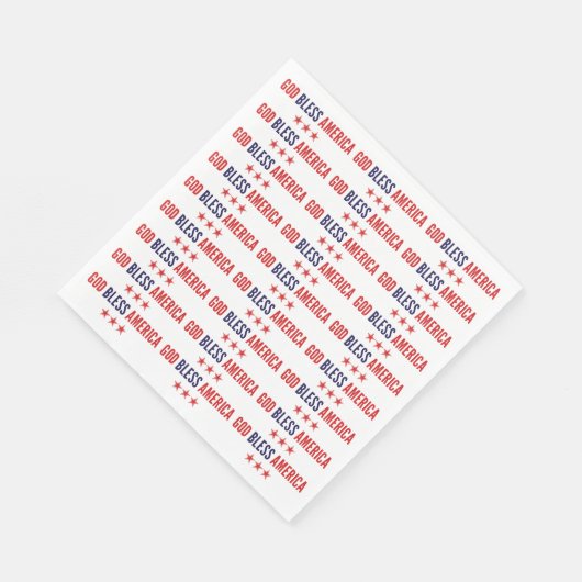 Gott segne Amerika Serviette (Ecke)