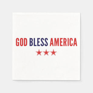 Gott segne Amerika Serviette