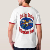 Gott segne Amerika Shirt (Schwarz voll)