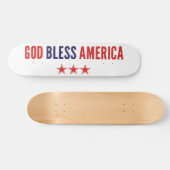 Gott segne Amerika Skateboard (Horizontal)