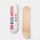 Gott segne Amerika Skateboard (Vorderseite)