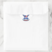 Gott segne Amerika Stern-Aufkleber (Tasche)