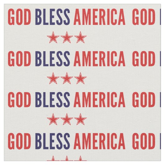 Gott segne Amerika Stoff (Nahaufnahme)