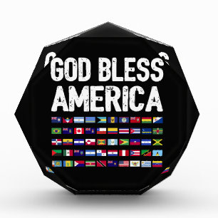 Gott segne Amerika - Stolz aller lateinamerikanisc Fotoblock