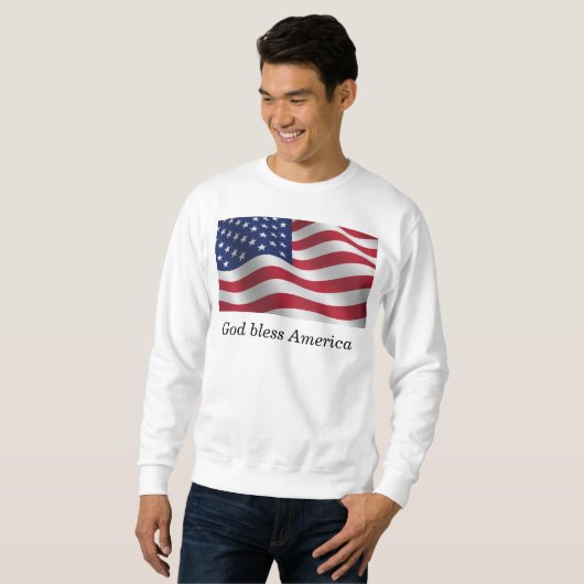 Gott segne Amerika Sweatshirt (Vorne ganz)