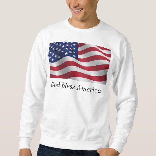 Gott segne Amerika Sweatshirt (Vorderseite)