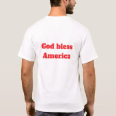 Gott segne Amerika T-Shirt (Rückseite)