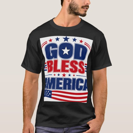 Gott segne Amerika T-Shirt (Vorderseite)