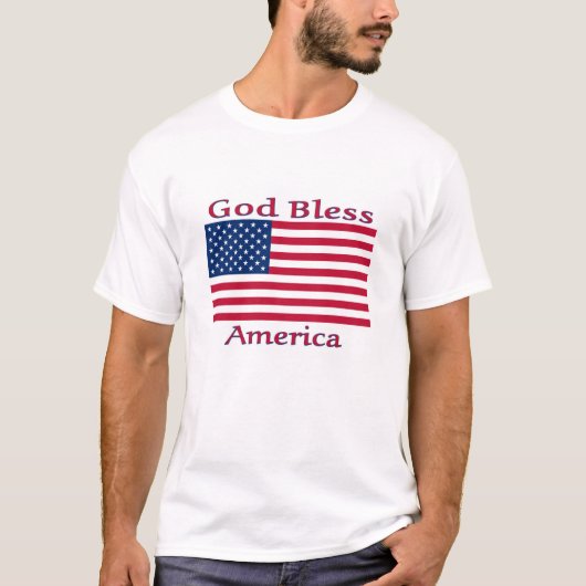 Gott segne Amerika T-Shirt (Vorderseite)