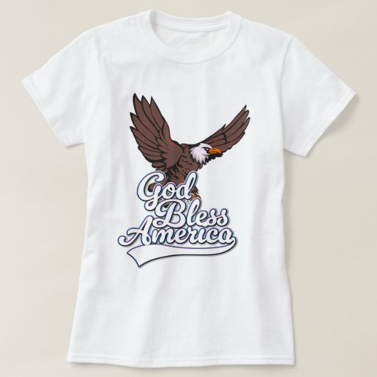 Gott segne Amerika T-Shirt (Design vorne)