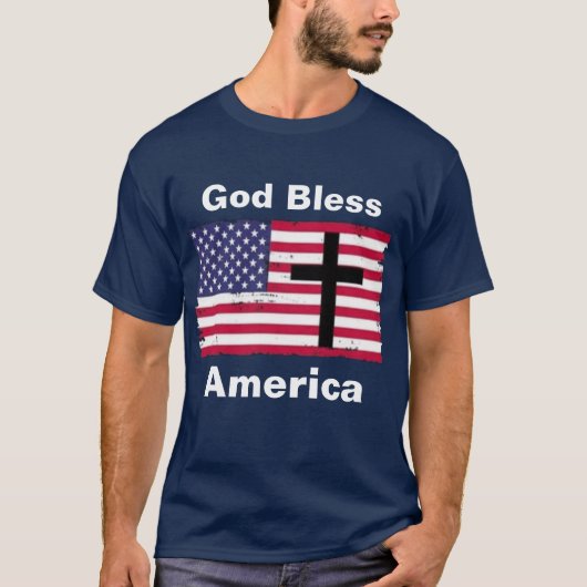 Gott segne Amerika T-Shirt (Vorderseite)