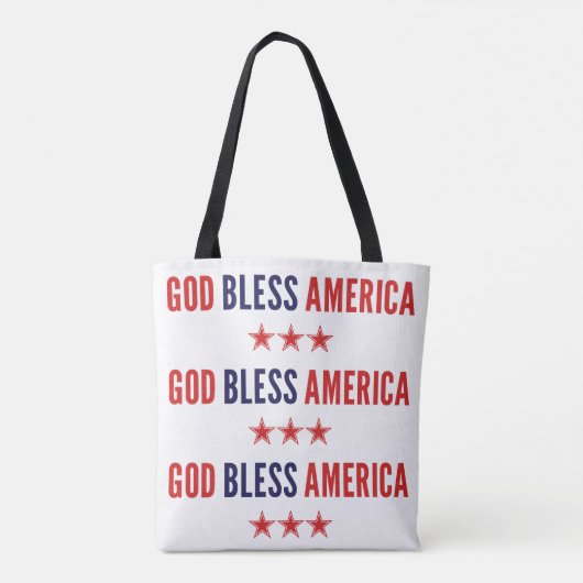 Gott segne Amerika Tasche (Rückseite)