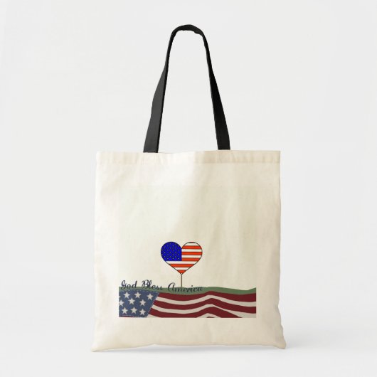 Gott segne Amerika-Tasche Tragetasche (Vorne)