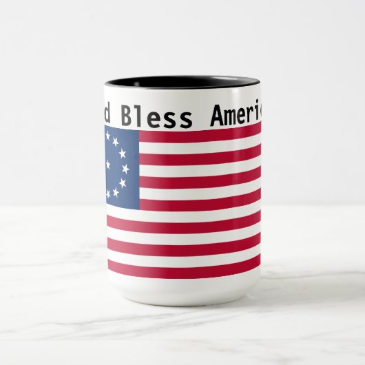 Gott segne Amerika Tasse (Zentrum)