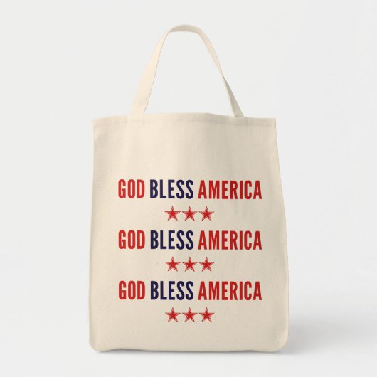 Gott segne Amerika Tragetasche (Vorne)