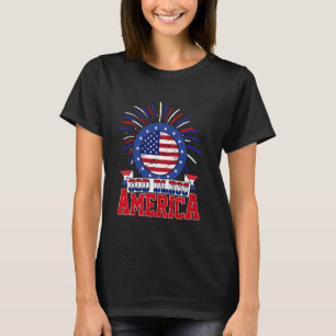Gott segne Amerika Unabhängigkeit Tag USA Patriot  T-Shirt