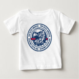 Gott segne Amerika, USA-Adler im Kreis Baby T-shirt