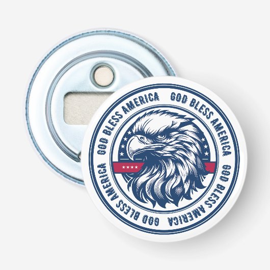 Gott segne Amerika, USA-Adler im Kreis Flaschenöffner (Vorderseite)