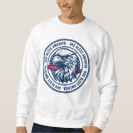 Gott segne Amerika, USA-Adler im Kreis Sweatshirt