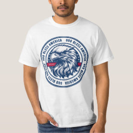 Gott segne Amerika, USA-Adler im Kreis T-Shirt