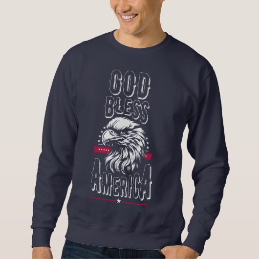 Gott segne Amerika, USA Adler Sweatshirt (Vorderseite)