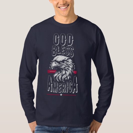 Gott segne Amerika, USA Adler T-Shirt (Vorderseite)