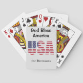 Gott segne Amerika USA Kundenservice Kartenspielen Spielkarten (Rückseite)