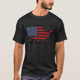 Gott segne Amerika USA T-Shirt