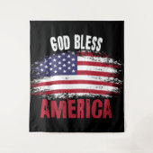 Gott segne Amerika Wandteppich (Vorderseite)