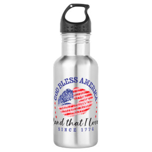 Gott segne Amerika - Wasserflasche