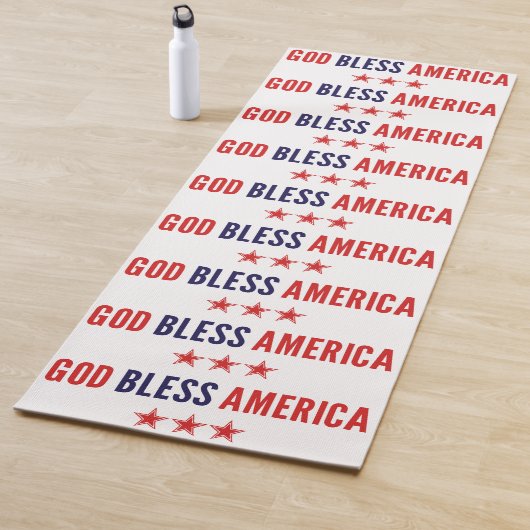 Gott segne Amerika Yogamatte (Beispiel)