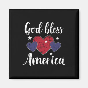 Gott segne Amerika zum Unabhängigkeitstag am 4. Ju Magnet
