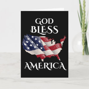 Gott segne Amerikanischer Unabhängigkeitstag USA-G Karte