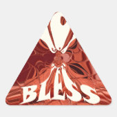 Gott segne Art Print Dreieckiger Aufkleber (Vorderseite)