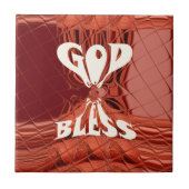 Gott segne Art Print Fliese (Vorderseite)