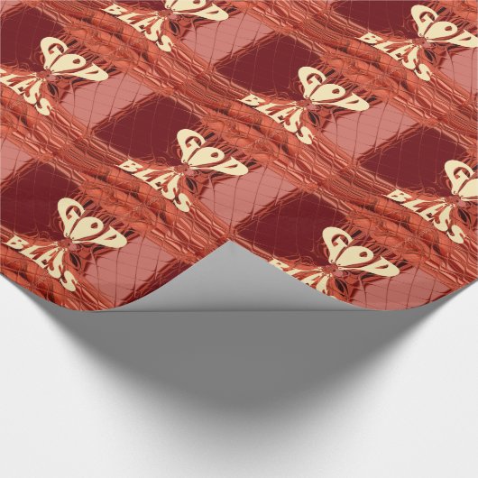 Gott segne Art Print Geschenkpapier (Ecke)