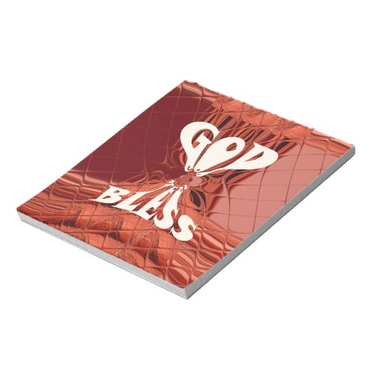 Gott segne Art Print Notizblock (Rotiert)