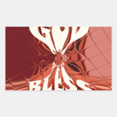 Gott segne Art Print Rechteckiger Aufkleber (Vorderseite)