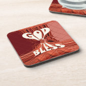 Gott segne Art Print Untersetzer (Linke Seite)