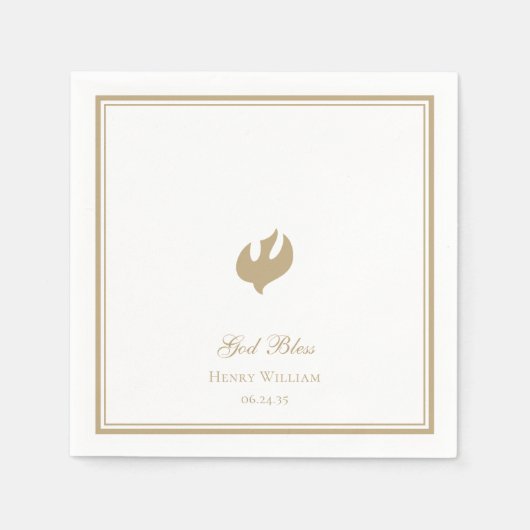 Gott segne Boy Bestätigung Serviette (Vorderseite)