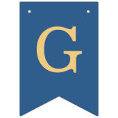 Gott segne Boy Blue 7 Briefe Taufkommunion Wimpelkette (Zweite Fahne)