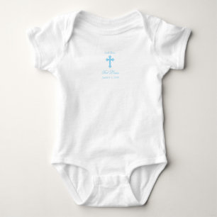 Gott segne Boy Christening Baby Strampler