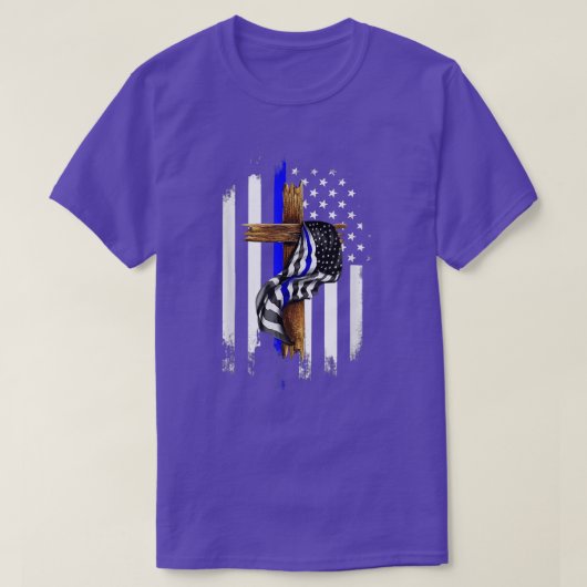 Gott segne das Blau T-Shirt (Design vorne)