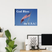 Gott segne das Poster der USA! (Heimbüro)