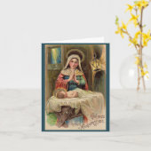 Gott segne deine Christmastide Karte (Gelbe Blume)