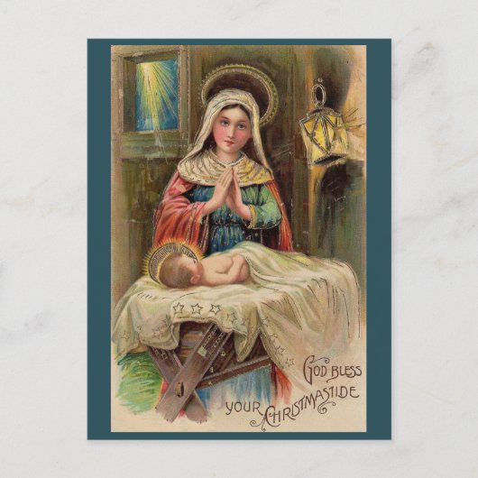 Gott segne deine Christmastide Postkarte (Vorderseite)