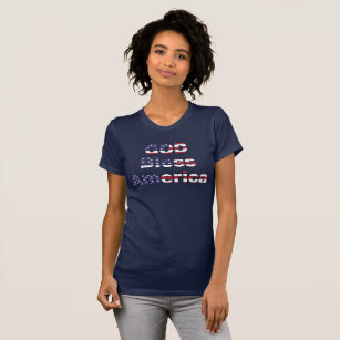 Gott segne den Amerika-Vintagen T - Shirt. T-Shirt